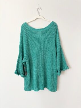 Multiples Teal Green Knit Sweater